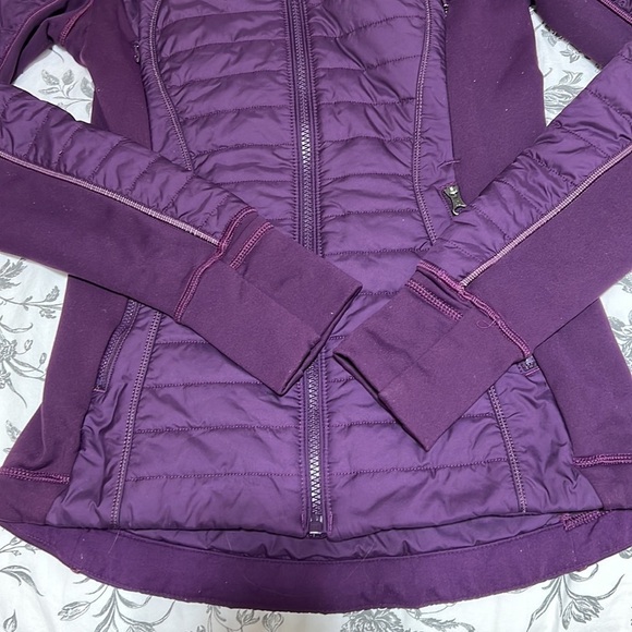Lululemon RARE Dark Magenta First Mile Puffer Hooded Jacket - Picture 9 of 16